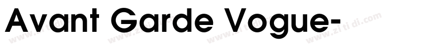 Avant Garde Vogue字体转换